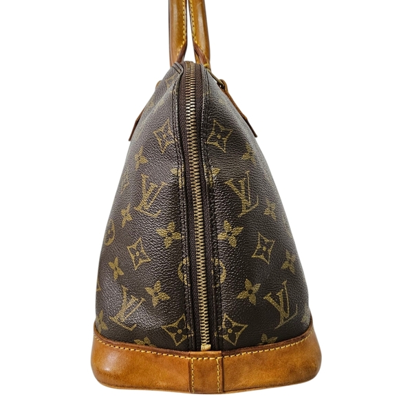 Louis Vuitton Alma PM Handbag in Monogram Canvas and Leather in Brown - Picture 9 of 15